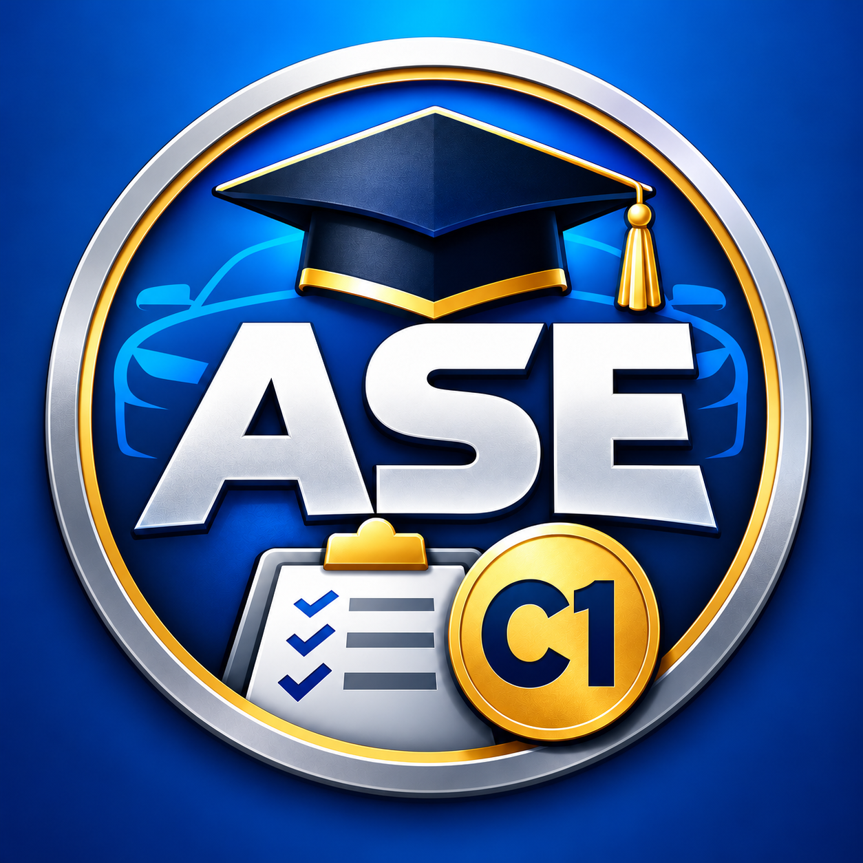 ASE C1 Voice Coach emblem